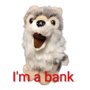 Defenders Of Wildlife Child's Piggy Bank Wolf